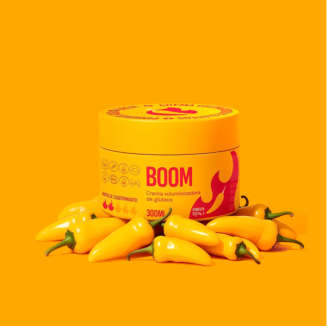 Boom - Crema Voluminizadora de Gluteos – Pimienta Rosa